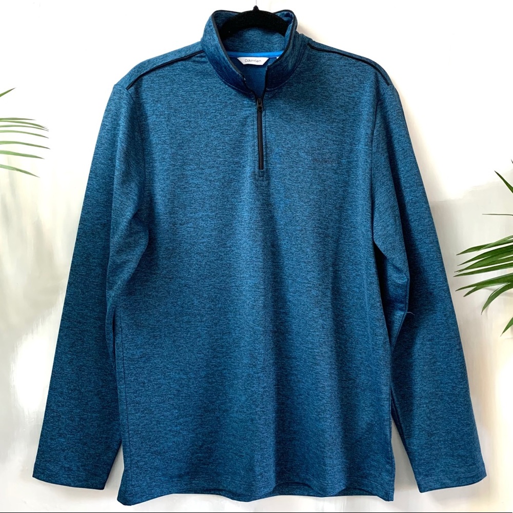 {Calvin Klein} Mens Quarter Zip Sweater